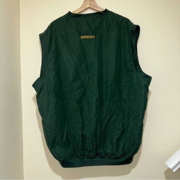 Men’s Weather Proof Brand Green Vintage Embroidered Sweater Vest Jacket Size: 2X - Picture 9 of 16